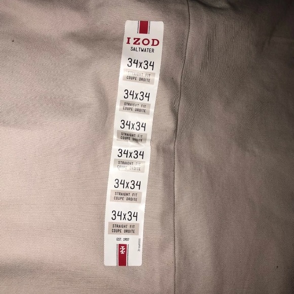 Men’s Izod Saltwater khaki pants - Picture 2 of 3